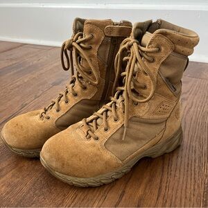 SMITH WESSON Mens 7 BREACH 2.0 Coyote 8in Side Zip Boots 810203 Outdoor Tactical